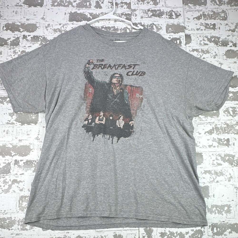 The Breakfast Club T Shirt Mens XL Gray John Bender 80s Movie Graphic Tee